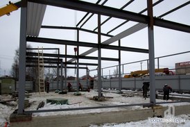 Монтаж металлоконструкций офисно-складского комплекса