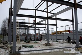 Монтаж металлоконструкций офисно-складского комплекса